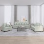 Juego de sofás con cojines 3 piezas terciopelo gris claro by , Sofas - Ref: Foro24-3201680, Price: 556,62 €, Discount: %