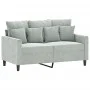 Juego de sofás con cojines 3 piezas terciopelo gris claro by , Sofas - Ref: Foro24-3201730, Price: 528,77 €, Discount: %