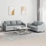 Juego de sofás con cojines 2 piezas tela gris claro by , Sofas - Ref: Foro24-3201834, Price: 464,77 €, Discount: %