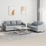 Juego de sofás con cojines 2 piezas tela gris claro by , Sofas - Ref: Foro24-3201834, Price: 447,86 €, Discount: %