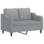 Juego de sofás con cojines 2 piezas tela gris claro by , Sofas - Ref: Foro24-3201834, Price: 464,77 €, Discount: %