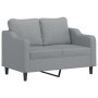 Juego de sofás con cojines 2 piezas tela gris claro by , Sofas - Ref: Foro24-3201834, Price: 447,86 €, Discount: %
