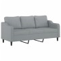 Juego de sofás con cojines 2 piezas tela gris claro by , Sofas - Ref: Foro24-3201834, Price: 447,86 €, Discount: %