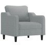 Juego de sofás con cojines 3 piezas tela gris claro by , Sofas - Ref: Foro24-3201770, Price: 592,67 €, Discount: %
