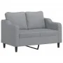 Juego de sofás con cojines 3 piezas tela gris claro by , Sofas - Ref: Foro24-3201770, Price: 626,76 €, Discount: %