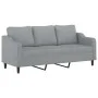 Juego de sofás con cojines 3 piezas tela gris claro by , Sofas - Ref: Foro24-3201770, Price: 626,76 €, Discount: %