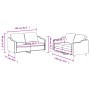 Zweiteiliges Sofaset mit dunkelgrauen Kissen. von , Sofas - Ref: Foro24-3201803, Preis: 395,61 €, Rabatt: %