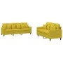 Zweiteiliges Sofaset mit gelben Samtkissen. von , Sofas - Ref: Foro24-3201726, Preis: 425,57 €, Rabatt: %