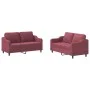 Zweiteiliges Sofaset mit Kissen, Stoff in Weinrot. von , Sofas - Ref: Foro24-3201808, Preis: 405,05 €, Rabatt: %