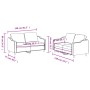 Juego de sofás con cojines 2 piezas tela rojo tinto by , Sofas - Ref: Foro24-3201808, Price: 410,67 €, Discount: %