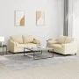 Juego de sofás con cojines 2 piezas tela crema by , Sofas - Ref: Foro24-3201820, Price: 439,62 €, Discount: %
