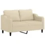 Juego de sofás con cojines 2 piezas tela crema by , Sofas - Ref: Foro24-3201820, Price: 439,62 €, Discount: %