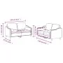 Juego de sofás con cojines 2 piezas tela crema by , Sofas - Ref: Foro24-3201820, Price: 439,62 €, Discount: %
