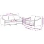 Juego de sofás con cojines 2 piezas tela crema by , Sofas - Ref: Foro24-3201836, Price: 508,78 €, Discount: %