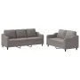 Juego de sofás con cojines 2 piezas tela gris taupe by , Sofas - Ref: Foro24-3201841, Price: 459,35 €, Discount: %