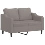 Juego de sofás con cojines 2 piezas tela gris taupe by , Sofas - Ref: Foro24-3201841, Price: 467,45 €, Discount: %