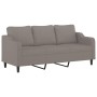 Juego de sofás con cojines 2 piezas tela gris taupe by , Sofas - Ref: Foro24-3201841, Price: 467,45 €, Discount: %