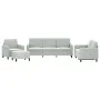 Juego de sofás 4 piezas terciopelo gris claro by , Sofas - Ref: Foro24-3201944, Price: 608,55 €, Discount: %