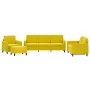 Juego de sofás 4 piezas terciopelo amarillo by , Sofas - Ref: Foro24-3201950, Price: 706,12 €, Discount: %
