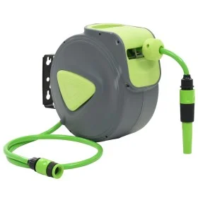Automatic retractable wall hose reel 10+1 m by vidaXL, Garden hose holder - Ref: Foro24-143896, Price: 57,54 €, Discount: %