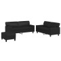 Juego de sofás 3 piezas cuero sintético negro by , Sofas - Ref: Foro24-3201919, Price: 571,82 €, Discount: %