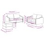 Juego de sofás con cojines 3 piezas tela amarillo claro by , Sofas - Ref: Foro24-3201815, Price: 460,27 €, Discount: %