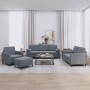 Juego de sofás con cojines 4 piezas terciopelo gris oscuro by , Sofas - Ref: Foro24-3201965, Price: 671,28 €, Discount: %