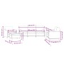 Sofagarnitur mit 4-teiligen dunkelgrauen Samtkissen. von , Sofas - Ref: Foro24-3201965, Preis: 671,28 €, Rabatt: %
