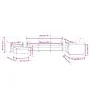 Sofagarnitur mit 4-teiligen dunkelgrauen Samtkissen. von , Sofas - Ref: Foro24-3201965, Preis: 674,84 €, Rabatt: %