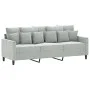 Sofá de 3 plazas terciopelo gris claro 180 cm de , Sofás - Ref: Foro24-359313, Precio: 254,86 €, Descuento: %