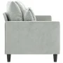 Sofá de 3 plazas terciopelo gris claro 180 cm de , Sofás - Ref: Foro24-359313, Precio: 254,86 €, Descuento: %