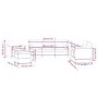 Sofagarnitur mit 4-teiligen braunen Samtkissen. von , Sofas - Ref: Foro24-3201971, Preis: 703,71 €, Rabatt: %