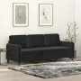 Sofá de 3 plazas terciopelo negro 180 cm de , Sofás - Ref: Foro24-359457, Precio: 254,74 €, Descuento: %