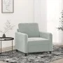 Sillón de terciopelo gris claro 60 cm by , Sofas - Ref: Foro24-359422, Price: 132,66 €, Discount: %