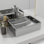Washbasin 41x30x12 cm silver ceramic by vidaXL, Sinks - Ref: Foro24-143495, Price: 75,69 €, Discount: %