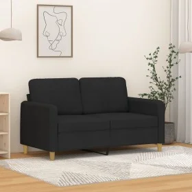 Sofá de 2 plazas de tela negro 120 cm by , Sofas - Ref: Foro24-359474, Price: 228,35 €, Discount: %