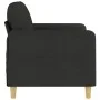 Sofá de 2 plazas de tela negro 120 cm by , Sofas - Ref: Foro24-359474, Price: 228,35 €, Discount: %