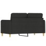 Sofá de 2 plazas de tela negro 120 cm by , Sofas - Ref: Foro24-359474, Price: 232,33 €, Discount: %