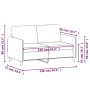 Sofá de 2 plazas de tela negro 120 cm by , Sofas - Ref: Foro24-359474, Price: 232,33 €, Discount: %