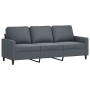 Dreiteiliges Sofaset mit dunkelgrauen Samtkissen. von , Sofas - Ref: Foro24-3201527, Preis: 526,40 €, Rabatt: %