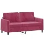 Zweiteiliges Samtsofa-Set in Weinrot. von , Sofas - Ref: Foro24-3201978, Preis: 453,96 €, Rabatt: %