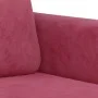 Zweiteiliges Samtsofa-Set in Weinrot. von , Sofas - Ref: Foro24-3201978, Preis: 453,96 €, Rabatt: %