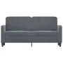 Sofá de 2 plazas de terciopelo gris oscuro 140 cm by , Sofas - Ref: Foro24-359443, Price: 180,02 €, Discount: %