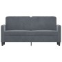 Sofá de 2 plazas de terciopelo gris oscuro 140 cm by , Sofas - Ref: Foro24-359443, Price: 181,15 €, Discount: %