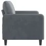 Sofá de 2 plazas de terciopelo gris oscuro 140 cm by , Sofas - Ref: Foro24-359443, Price: 180,02 €, Discount: %