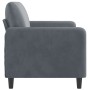 Zweiplätziges Samtsofa in dunkelgrau, 140 cm. von , Sofas - Ref: Foro24-359443, Preis: 181,15 €, Rabatt: %