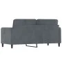 Sofá de 2 plazas de terciopelo gris oscuro 140 cm by , Sofas - Ref: Foro24-359443, Price: 180,02 €, Discount: %