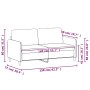 Zweiplätziges Samtsofa in dunkelgrau, 140 cm. von , Sofas - Ref: Foro24-359443, Preis: 181,15 €, Rabatt: %