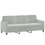 Zweiteiliges Sofa-Set aus hellgrauem Samt von , Sofas - Ref: Foro24-3202014, Preis: 421,54 €, Rabatt: %