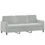 Zweiteiliges Sofa-Set aus hellgrauem Samt von , Sofas - Ref: Foro24-3202014, Preis: 435,60 €, Rabatt: %